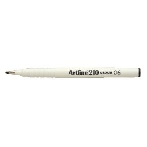 Fineliner Artline 210 M 0.6 sort