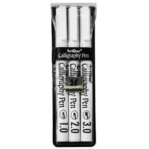 Calligraphy Pen Artline 3-s�t sort