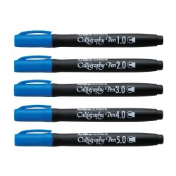 Artline Supreme Calligraphy Pen 5/set blue
