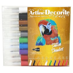 Artline Decorite brush metallic 10-s�t