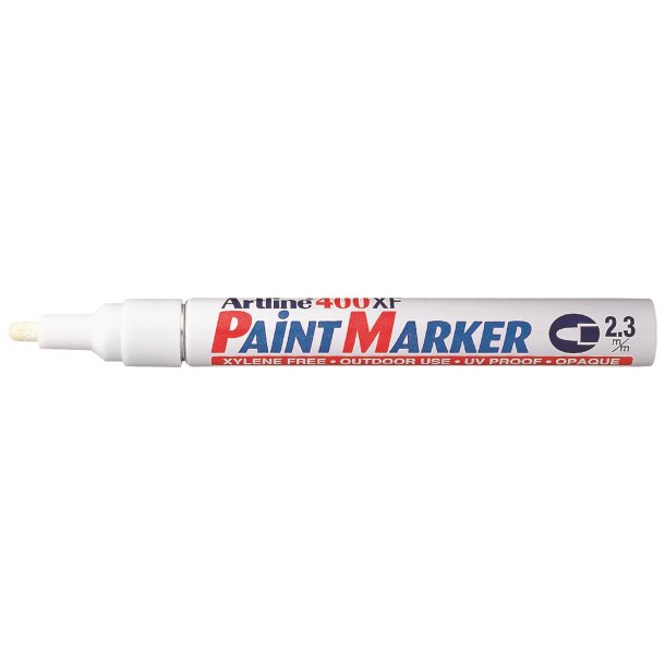 Marker Artline 400XF Paint hvid