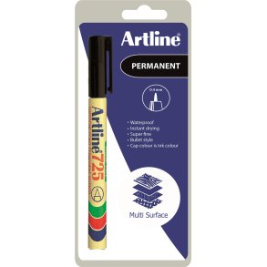 Marker Artline 725 Superfine 0.4 sort 1/Blister