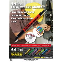 Artline electricians marker orange