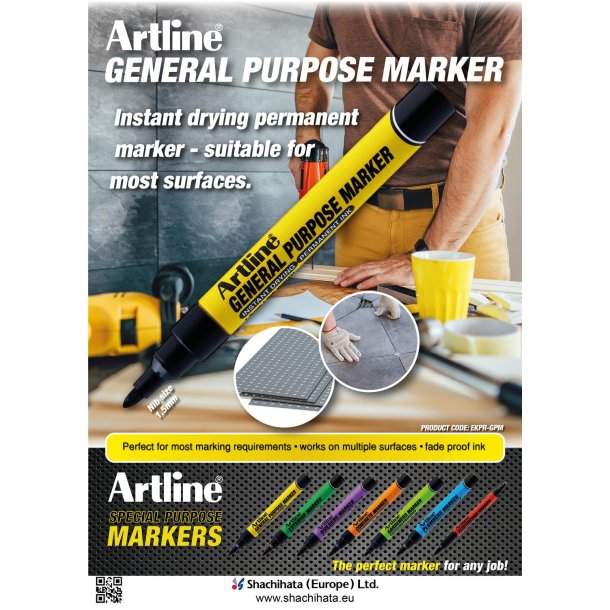 Artline general purpose marker rd