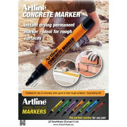 Artline concrete marker sort