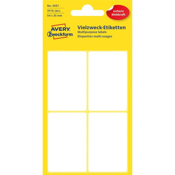 Avery manuel etiket 54x35mm (24)