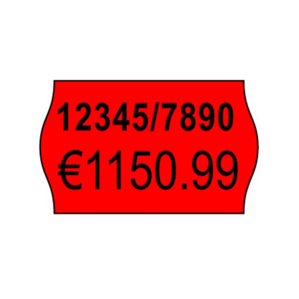 Labels 26x16 G2 fluor red 10-rolls