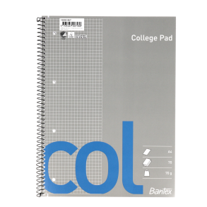 Col Kollegieblok A4 kvadreret 4H 70 ark 70g