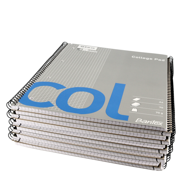 Col Kollegieblok A4 kvadreret 4H 70 ark 70g