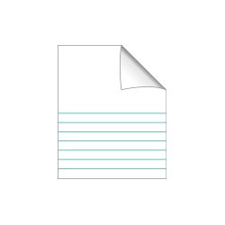 Bantex Skolehfte 17x21 7 linjer 32 blade pink