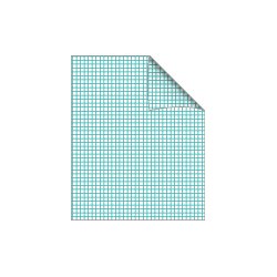 Bantex Skolehfte 17x21 kvadreret 5x5 32 blade grsgrn