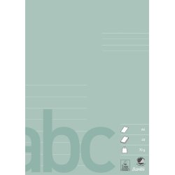 Bantex Skolehfte A4 8 linjer 40 blade stvgrn