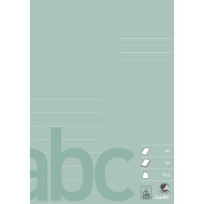 Bantex Skolehfte A4 8 linjer 40 blade stvgrn