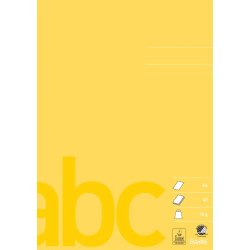 Bantex Skolehfte A4 Ulinjeret, Gul