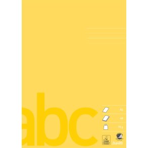 Bantex Skolehfte A4 Ulinjeret, Gul
