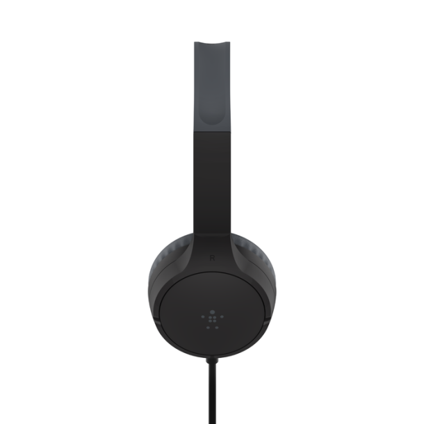 SOUNDFORM Mini Wired On-Ear Headphones for Kids, Black