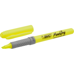 BIC overstregningspen Brite Liner Grip gul