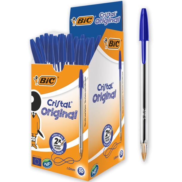 BIC kuglepen Cristal M bl� (50)