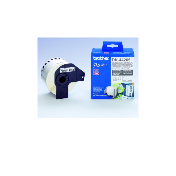 Labels 62mmx30,48m removable white paper