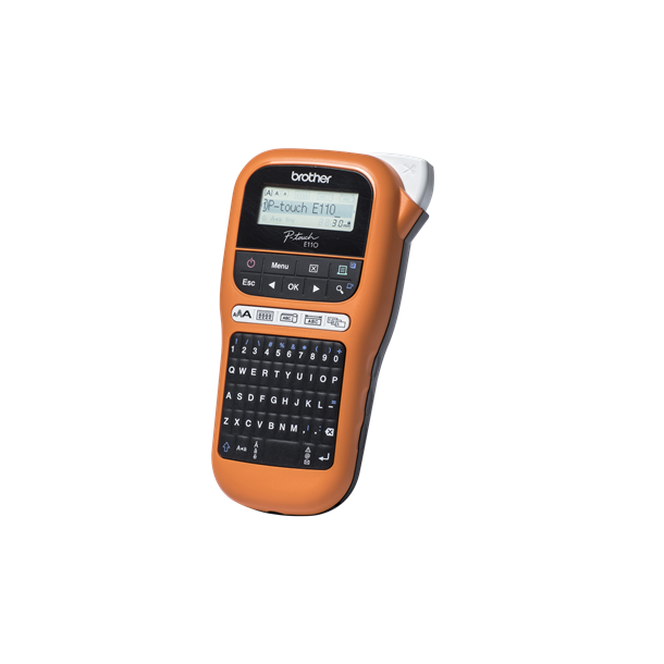 Brother P-touch E110VP Labelprinter, kuffertst