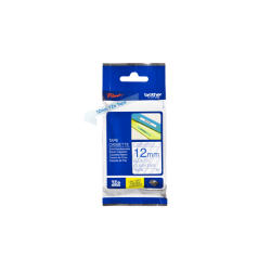 Brother TZe Tape - 12mm x 8m, Transparent (bl� skrift)