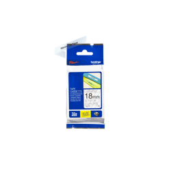 Brother TZe Tape - 18mm x 8m, Transparent (sort skrift)
