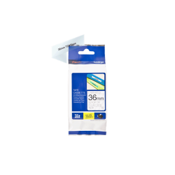 Brother TZe Tape - 36mm x 8m, Transparent (sort skrift)