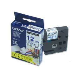 Brother TZe Tape - 12mm x 8m, Hvid (bl� skrift)