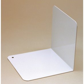 Bogsttte vinklet metal 12,5cm hvid