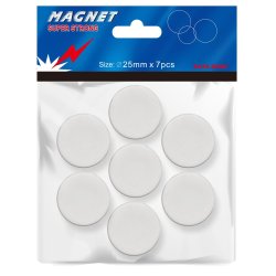 Magneter 25mm hvid (7)