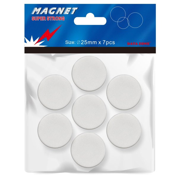 Magneter 25mm hvid (7)