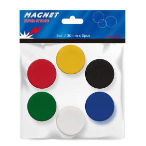 Magneter 30mm ass. farver (6)