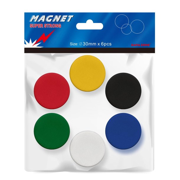 Magneter 30mm ass. farver (6)