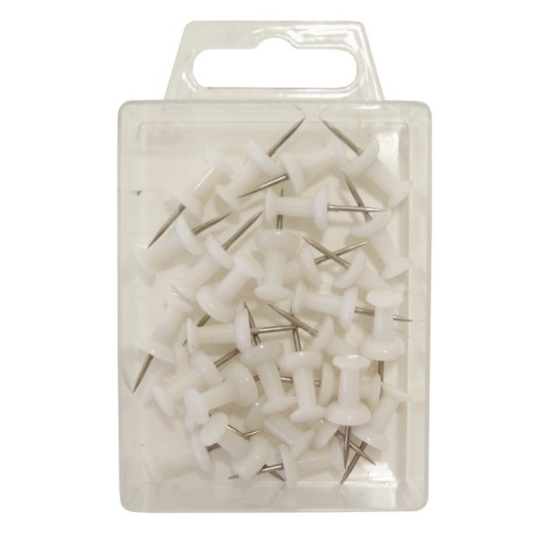 Kortn�l Push Pin hvid (30)