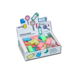 N�glering ass. transp. farver i display (100)