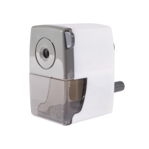 Blyantspidser skrivebordsmodel hvid