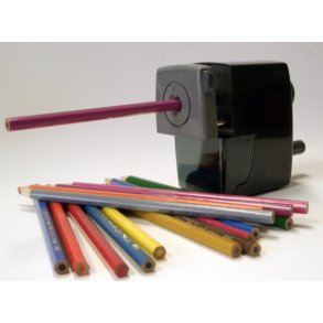 Blyantspidser skrivebordsmodel sort