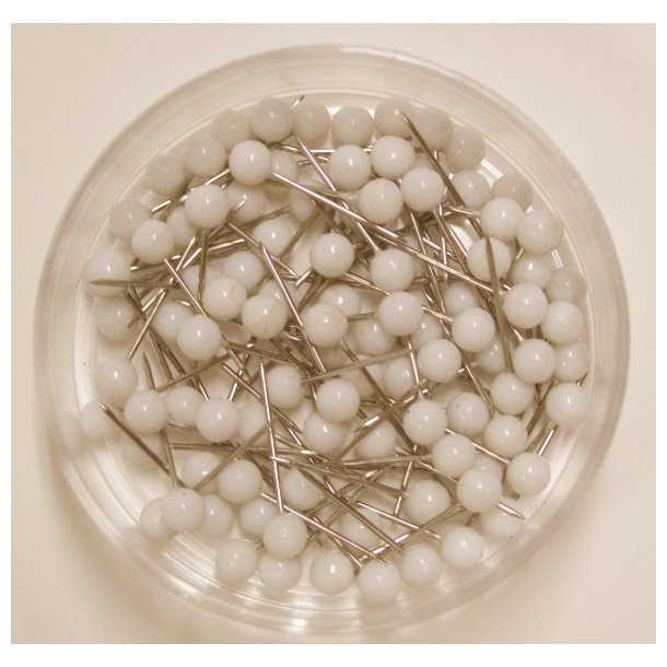 Kortn�l 15mm hvid (100)