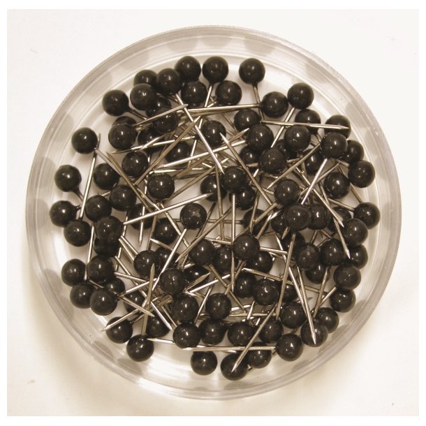 Kortn�l 15mm sort (100)