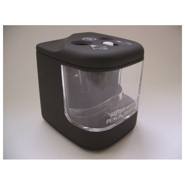 Blyantspidser bordmodel m/batteri sort
