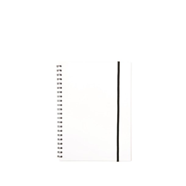 Notesbog A5 plast med spiralryg transparent