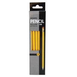 Blyant gul m/viskeldertop HB (12)