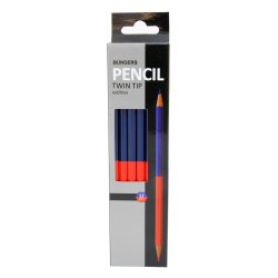 Blyant Duo rd/bl med 2 spidser (12)