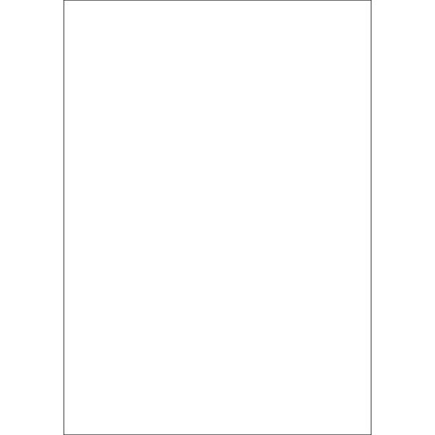 Karton 50x70 cm 1000g hvid