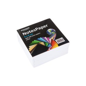 Kubusblok ikke-klbende 90x90mm 500 ark hvid