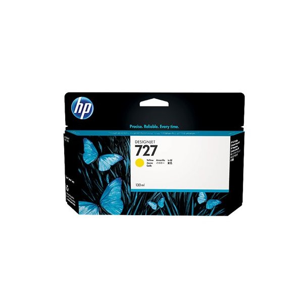 HP 727 Yellow ink cartridge, 130 ml.