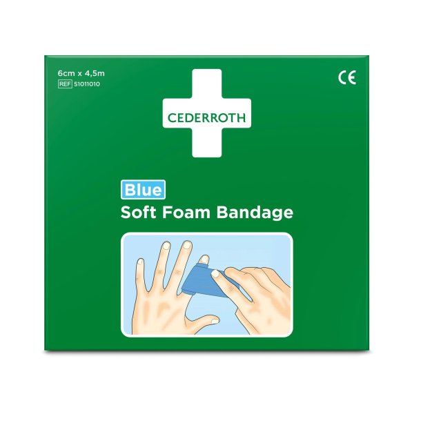 Soft Foam Bandage Bl� 6cmx4,5m