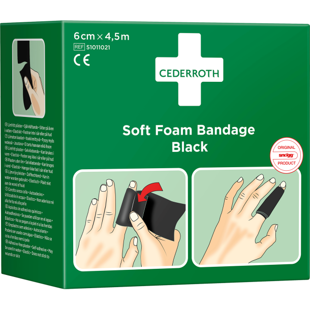 Soft Foam Bandage Sort 6cm x 4,5m
