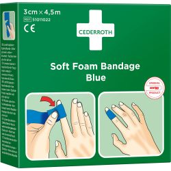 Soft Foam Bandage Bl� 3cm x 4,5m