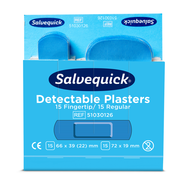 Salvequick Fingerspidsplaster bl� refill